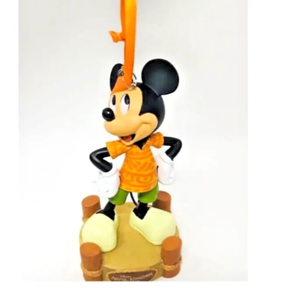 NWT Disney Parks Mickey Mouse Animal Kingdom Lodge Ornament Hand painted - Picture 5 of 7